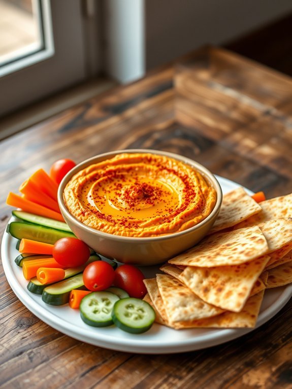 15 Easy and Quick Dip Recipes for Any Occasion 5 roasted red pepper spread