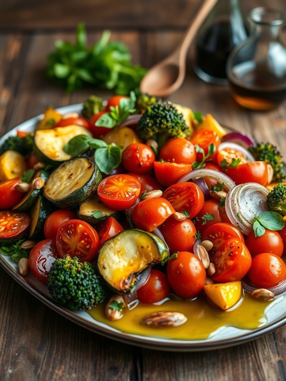 15 Delicious Keto Salad Recipes to Elevate Your Low-Carb Menu 16 roasted vegetable salad dressing