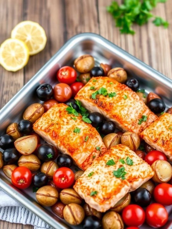 15 Quick and Easy Sheet Pan Recipes for Hassle-Free Meals 11 salmon and potatoes baked