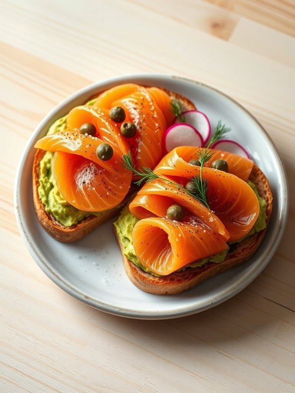 10 High-Protein Breakfast Ideas to Fuel Your Morning 5 salmon avocado toast delight