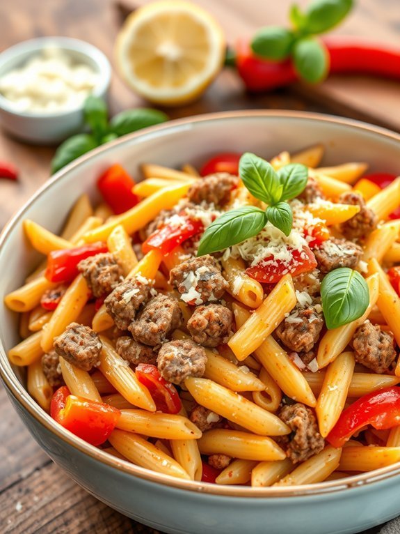 20 Delicious Pasta Recipes to Savor Tonight 20 sausage and peppers pasta