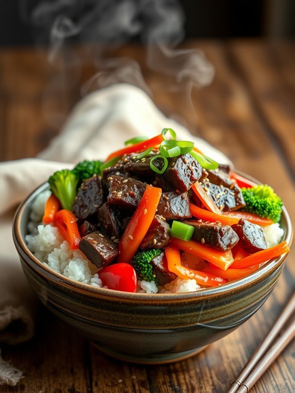 10 Hearty Rice Bowl Recipes for a Satisfying Meal 3 savory beef rice dish