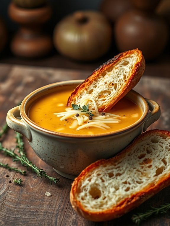 savory caramelized onion broth