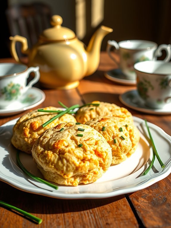 savory cheddar chive scones