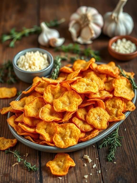 savory cheese and garlic