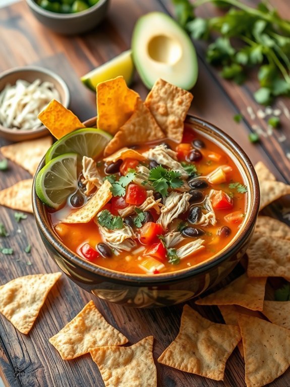 12 Comforting Soup Recipes to Warm You on Cold Days 10 savory chicken tortilla soup