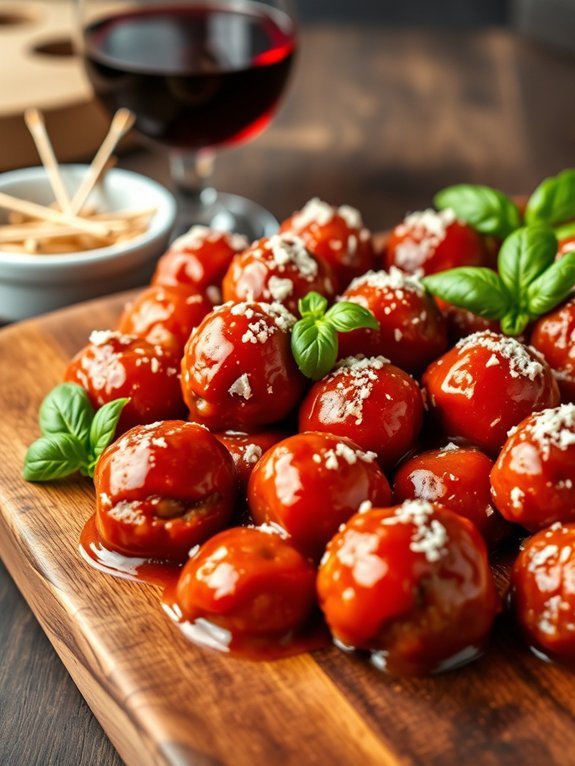 12 Irresistible Party Appetizers That Will Wow Your Guests 8 savory meatballs in sauce