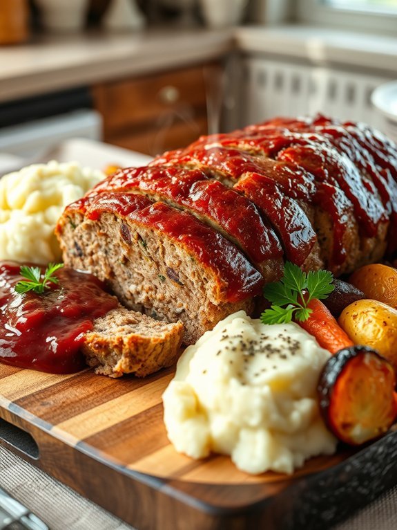 savory meatloaf with cranberry