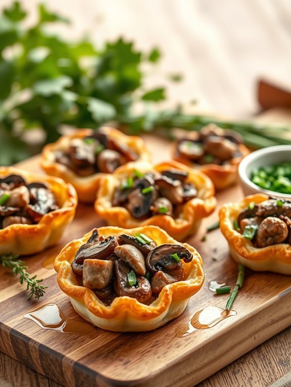 10 Exquisite Michelin-Star Inspired Appetizers to Delight Your Guests 5 savory mushroom filled pastry cups