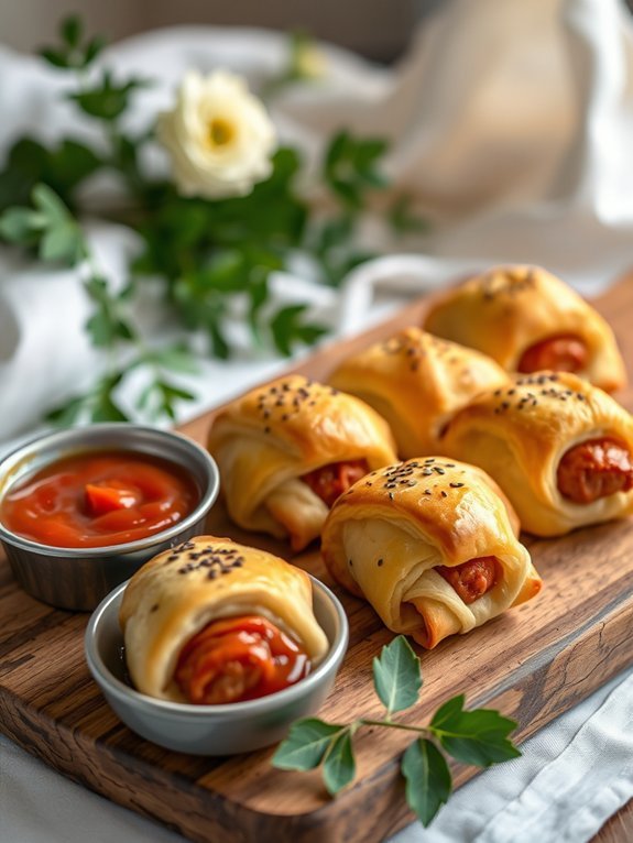 12 Irresistible Party Appetizers That Will Wow Your Guests 12 savory pastry wrapped sausages