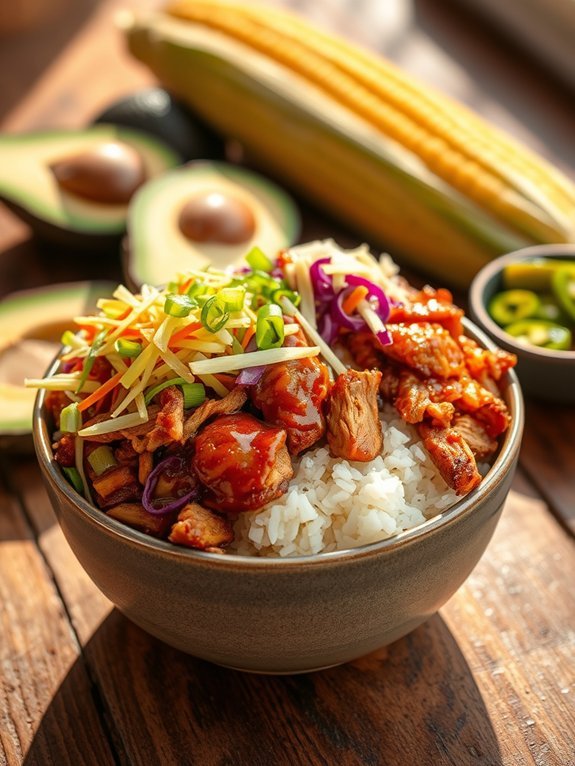 10 Hearty Rice Bowl Recipes for a Satisfying Meal 7 savory pulled pork bowl