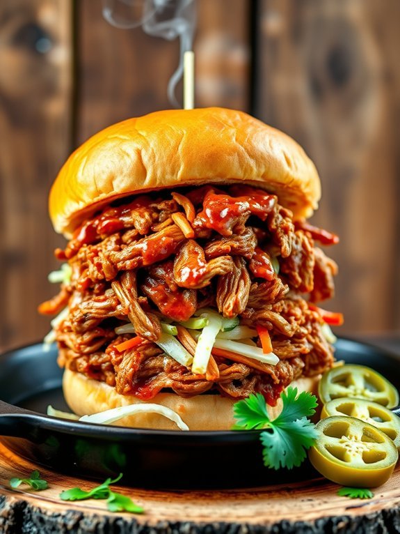 15 Delicious and Unique Burger Recipes for Perfect Grilling 4 savory pulled pork burger