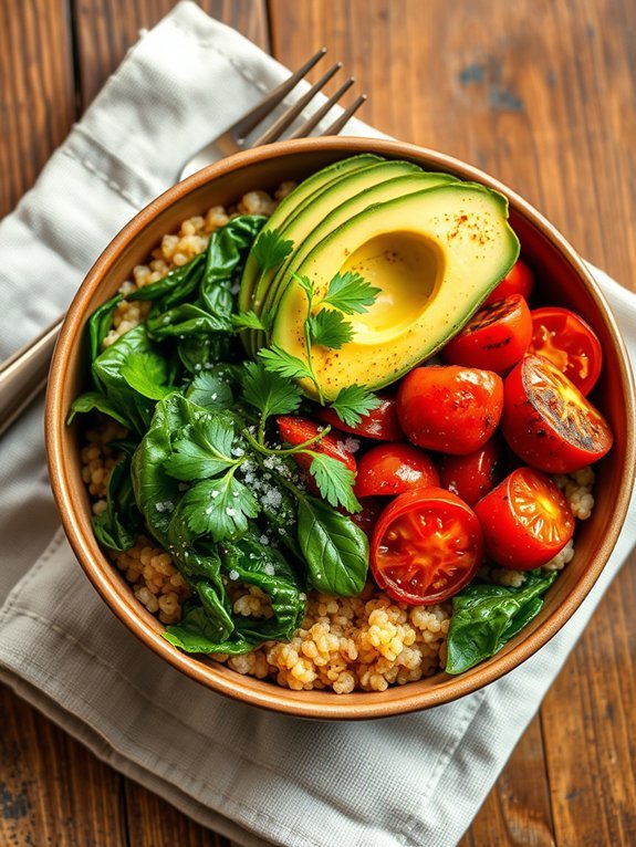 savory quinoa breakfast bowl