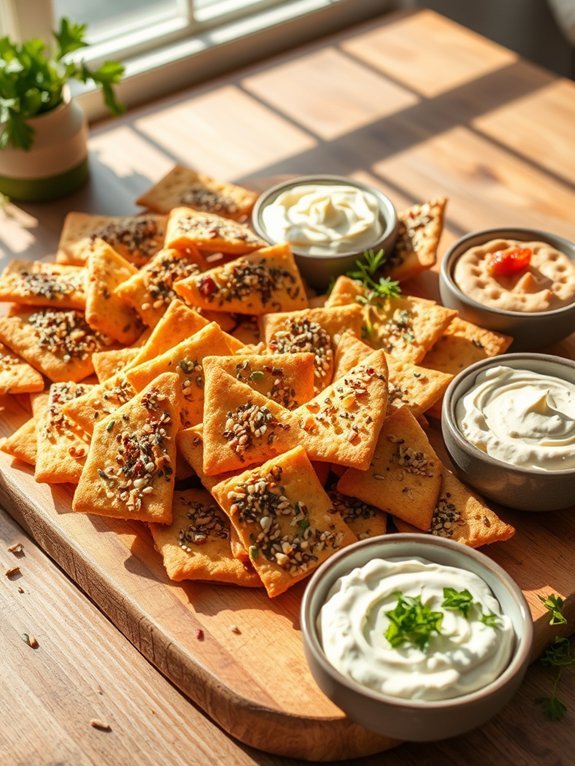 savory seasoned snack crackers