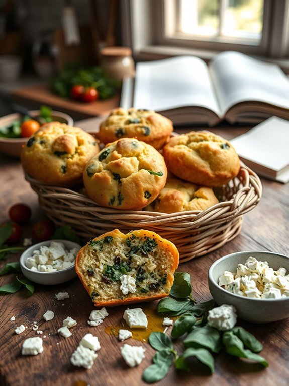 12 Delicious and Unique Muffin Recipes to Try for Baking Enthusiasts 3 savory spinach and feta
