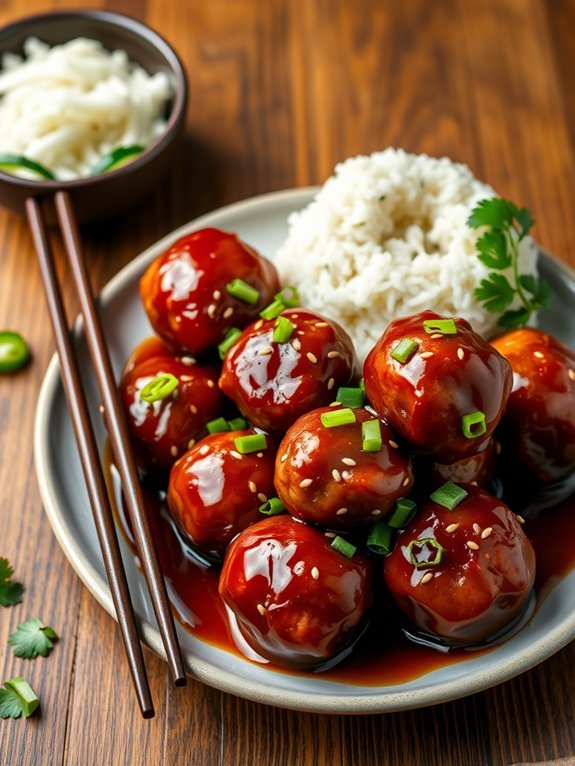savory teriyaki meatball recipe