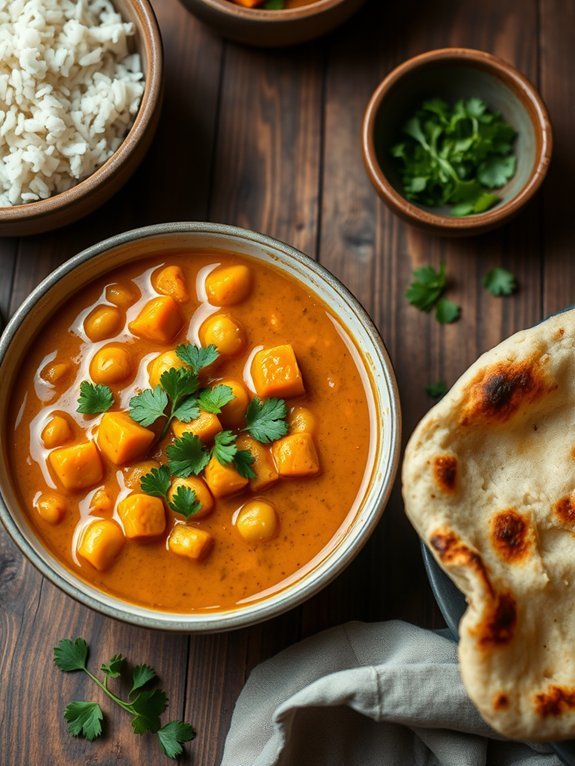 savory vegan curry dish