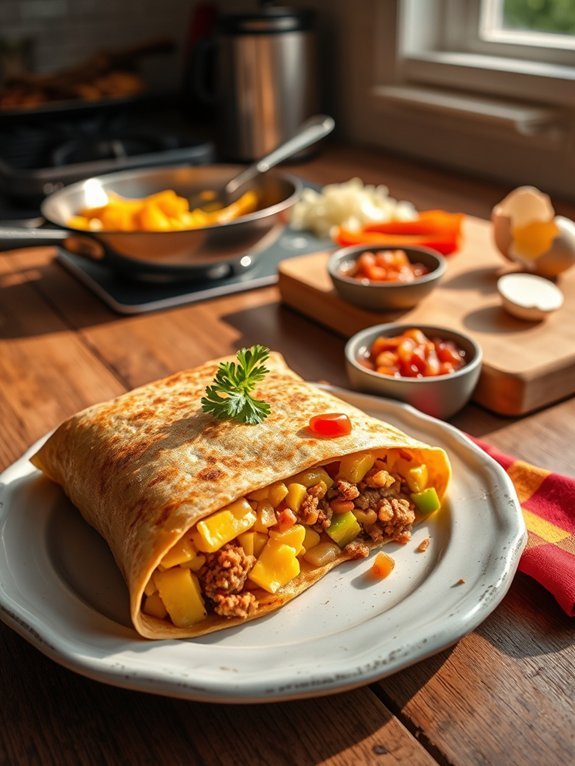 15 Easy and Quick Breakfast Ideas for Busy Mornings 9 savory wrapped morning meal