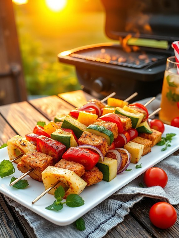 15 High-Protein Vegan Recipes for Healthy Eating 9 seitan vegetable skewers recipe