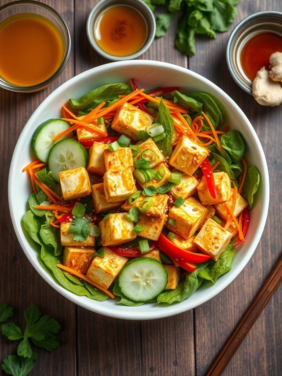 12 Delicious Tofu Recipes for a Perfect Meatless Monday 10 sesame tofu salad recipe