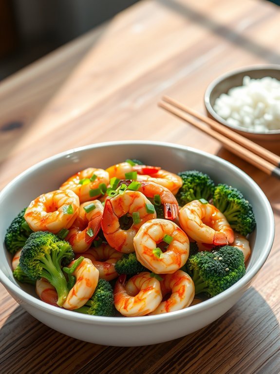 shrimp and broccoli stir fry