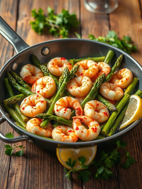 10 Quick and Easy Last-Minute Dinner Recipes for Busy Weeknights 2 shrimp asparagus garlic butter