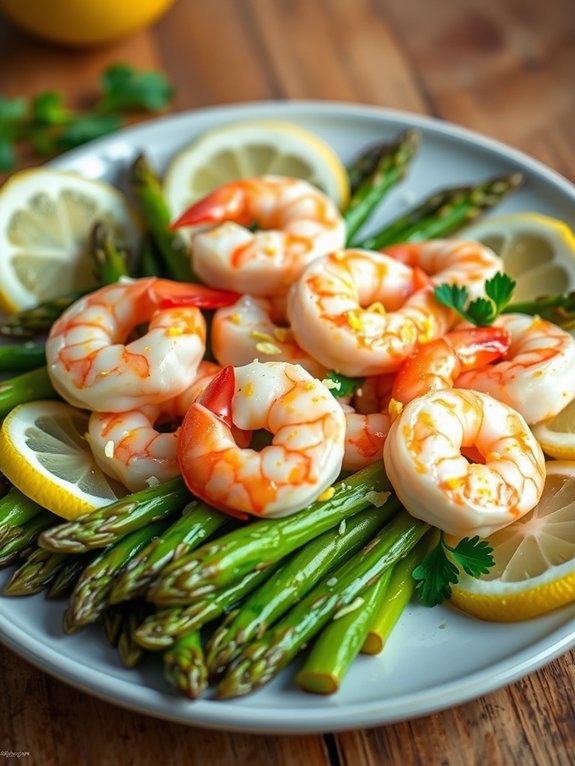 10 Delicious and Flavorful Low-Carb Dinner Recipes You'll Love 2 shrimp asparagus lemon garlic dish