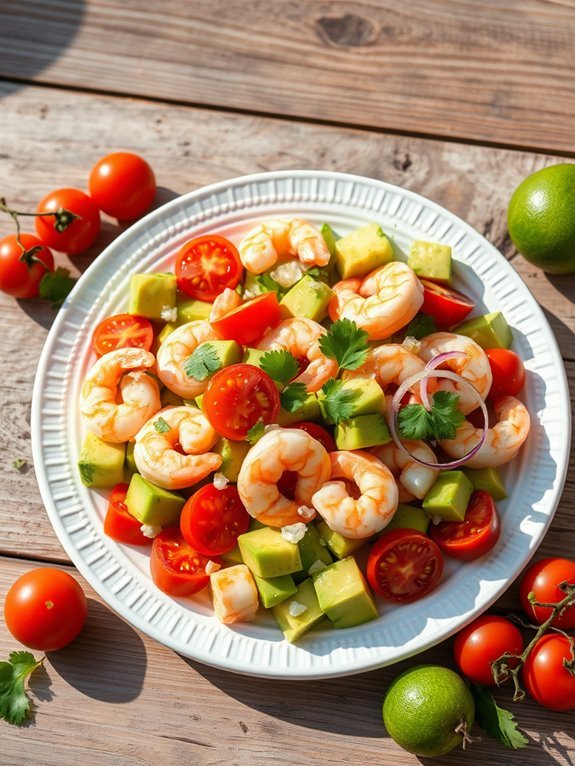12 Easy Keto Recipes for Beginners - Quick and Delicious Low-Carb Meals 10 shrimp avocado refreshing salad