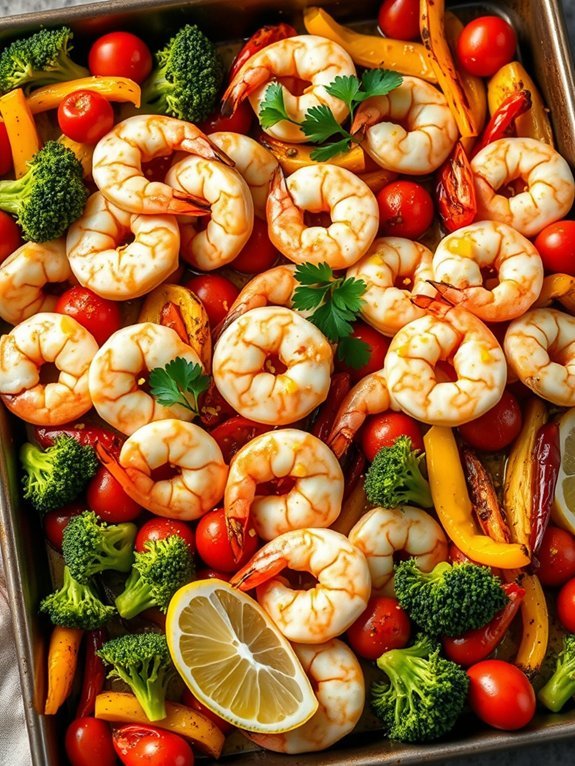 shrimp roasted with lemon