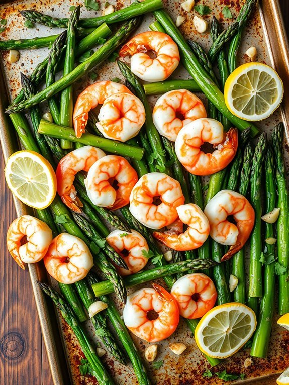 12 Easy Sheet Pan Dinner Recipes for Quick and Effortless Cooking 11 shrimp saut ed with asparagus