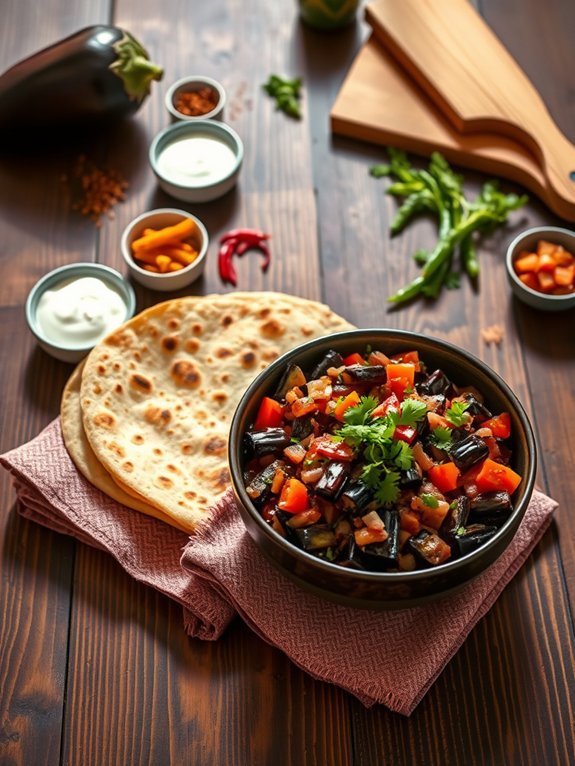 smoky mashed eggplant dish