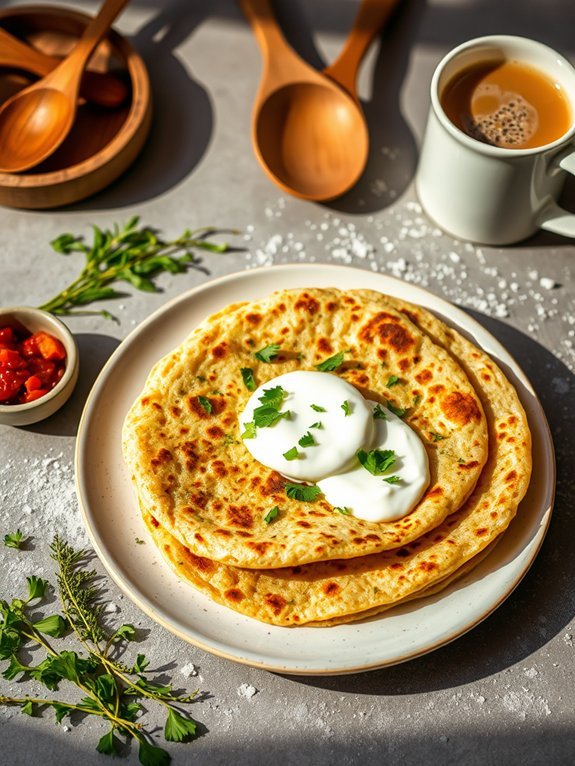 spiced flatbread from india