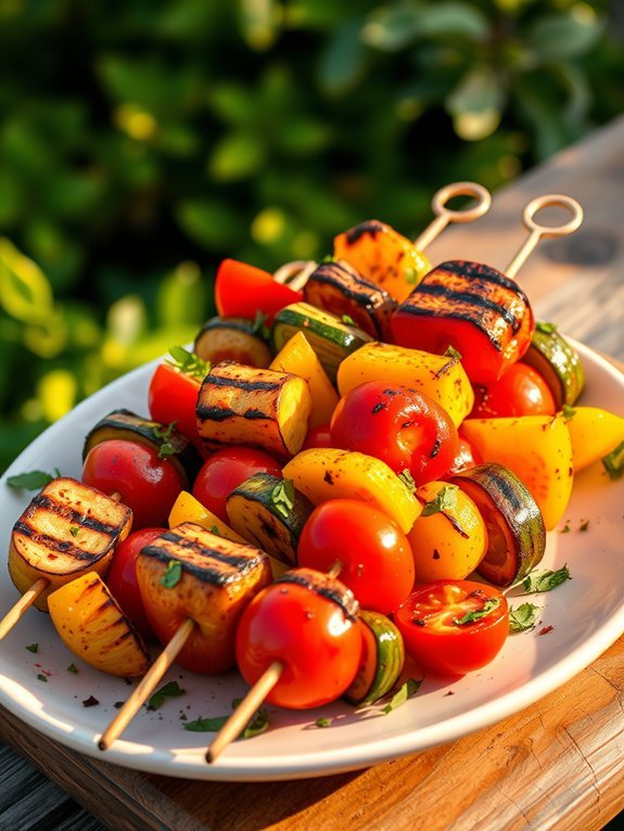 spiced vegetable skewers recipe