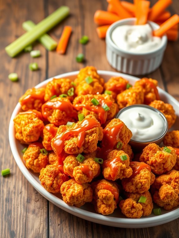 Top 10 Must-Try Air Fryer Snack Recipes for Delicious Treats 3 spicy air fried cauliflower bites