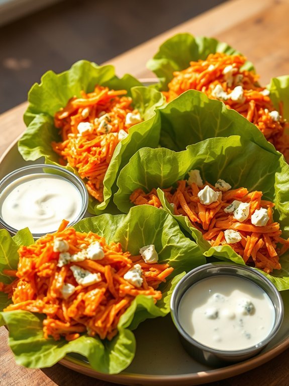 spicy buffalo chicken wraps