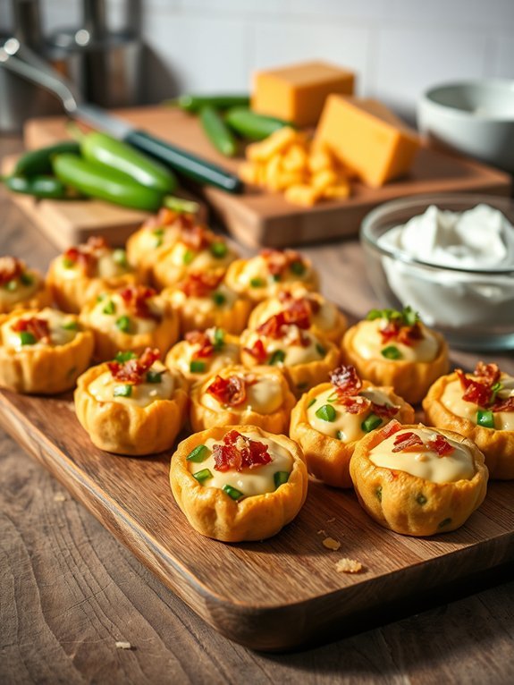 spicy cheesy snack bites
