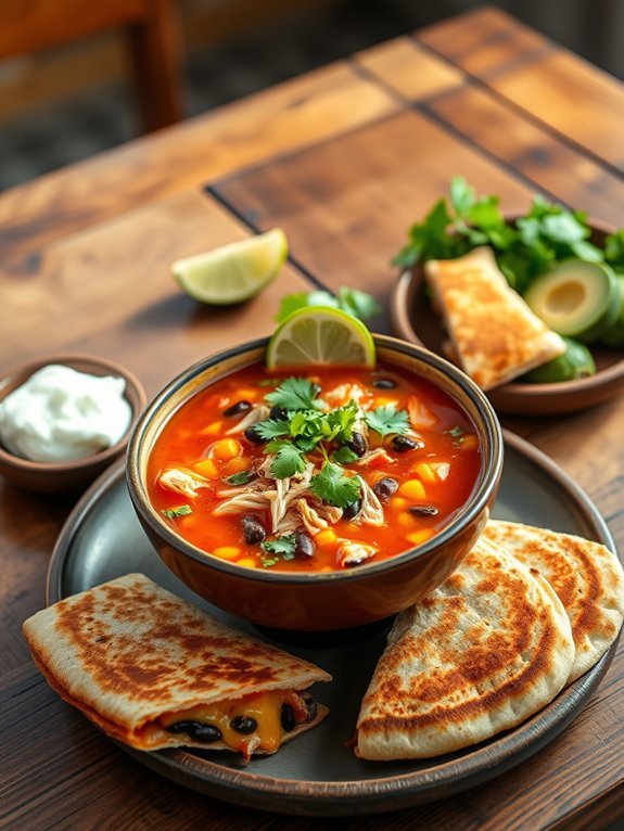 spicy chicken soup dish