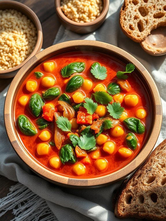 10 Delicious Diabetic-Friendly Recipes for Healthy Eating 5 spicy chickpea spinach stew