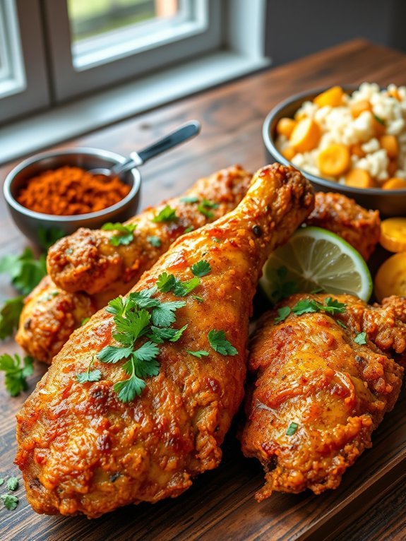 spicy jamaican fried chicken