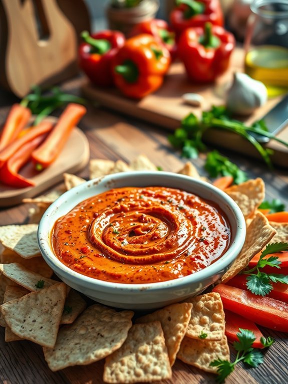 10 Simple and Healthy Homemade Dips for Every Occasion 3 spicy red pepper dip