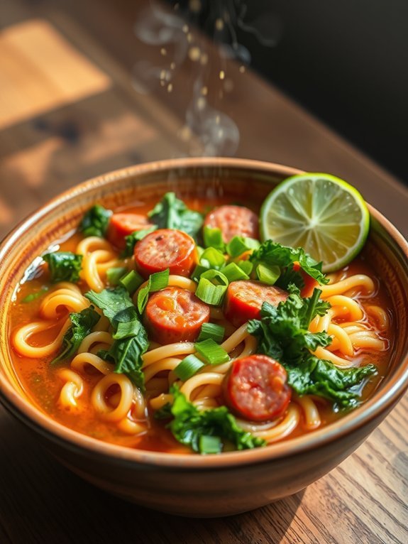 10 Easy One-Pot Meals Perfect for Busy Weeknight Dinners 9 spicy sausage kale ramen