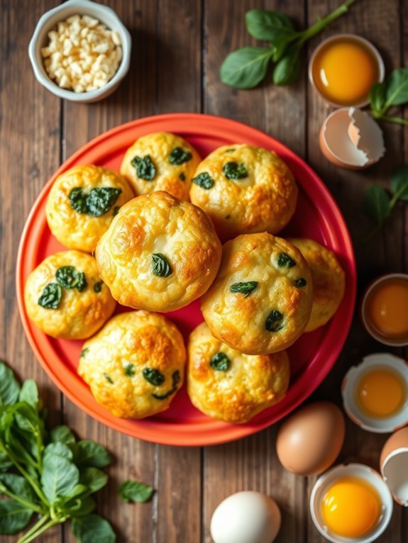 spinach and cheese muffins