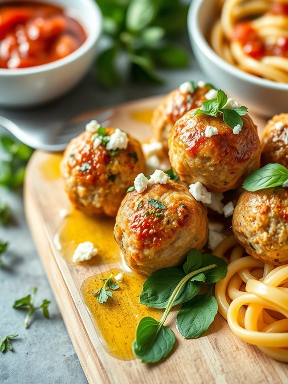15 Healthy Low-Calorie Meals for Effective Weight Loss 7 spinach feta turkey meatballs