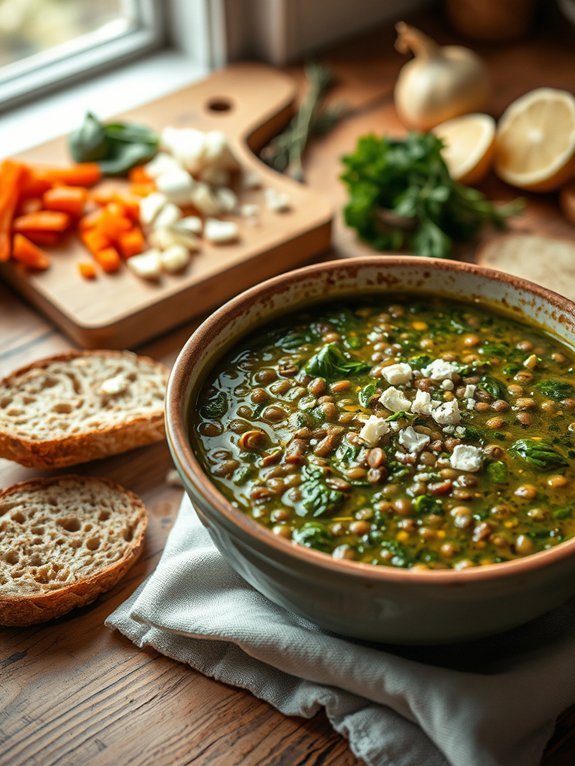 20 Delicious Mediterranean Diet Recipes You'll Adore for Healthy Eating 15 spinach lentil soup recipe