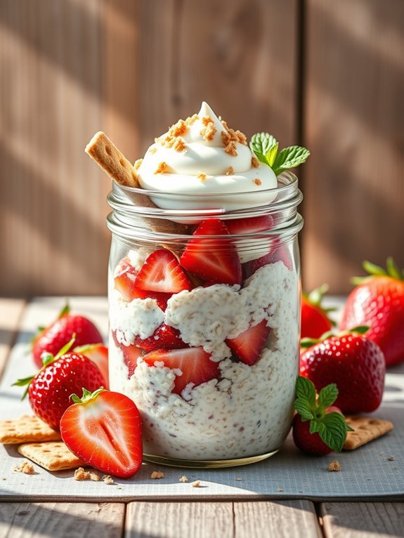 15 Delicious Overnight Oats Recipes for Easy Meal Prep 10 strawberry shortcake oats recipe