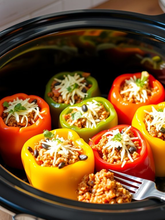 10 Easy Slow Cooker Meal Prep Recipes for Effortless Weeknight Dinners 9 stuffed bell peppers recipe