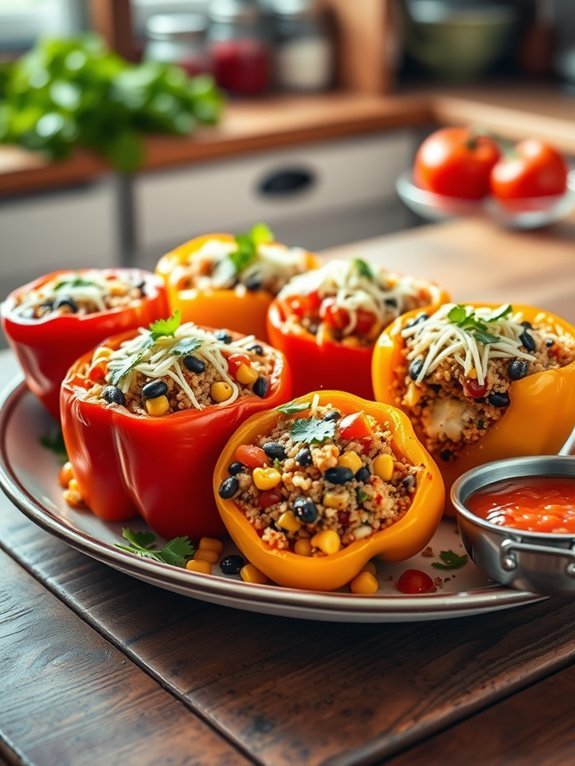10 Budget-Friendly Vegetarian Recipes for Saving Money 8 stuffed bell peppers recipe