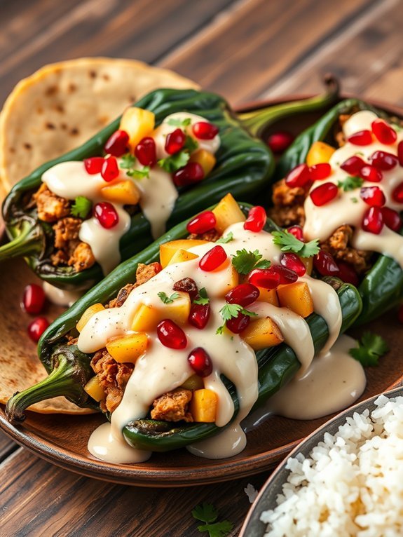 stuffed peppers in sauce
