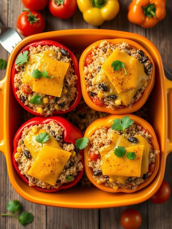 12 Filling High-Fiber Recipes to Help You Stay Satisfied 8 stuffed peppers with grains