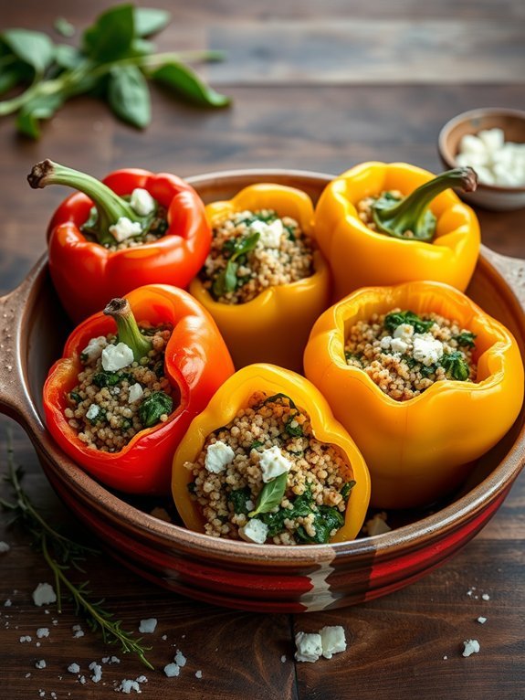 15 Hearty and Cozy Winter Recipes to Keep You Warm 13 stuffed peppers with spinach